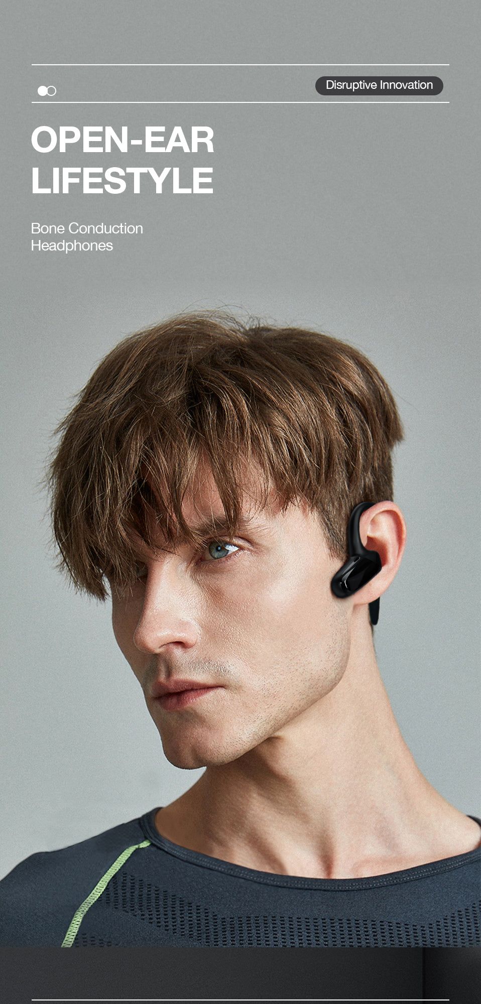 GB-S08 Bone Conduction Headphones Wireless with Microphone | Hifi Media Store