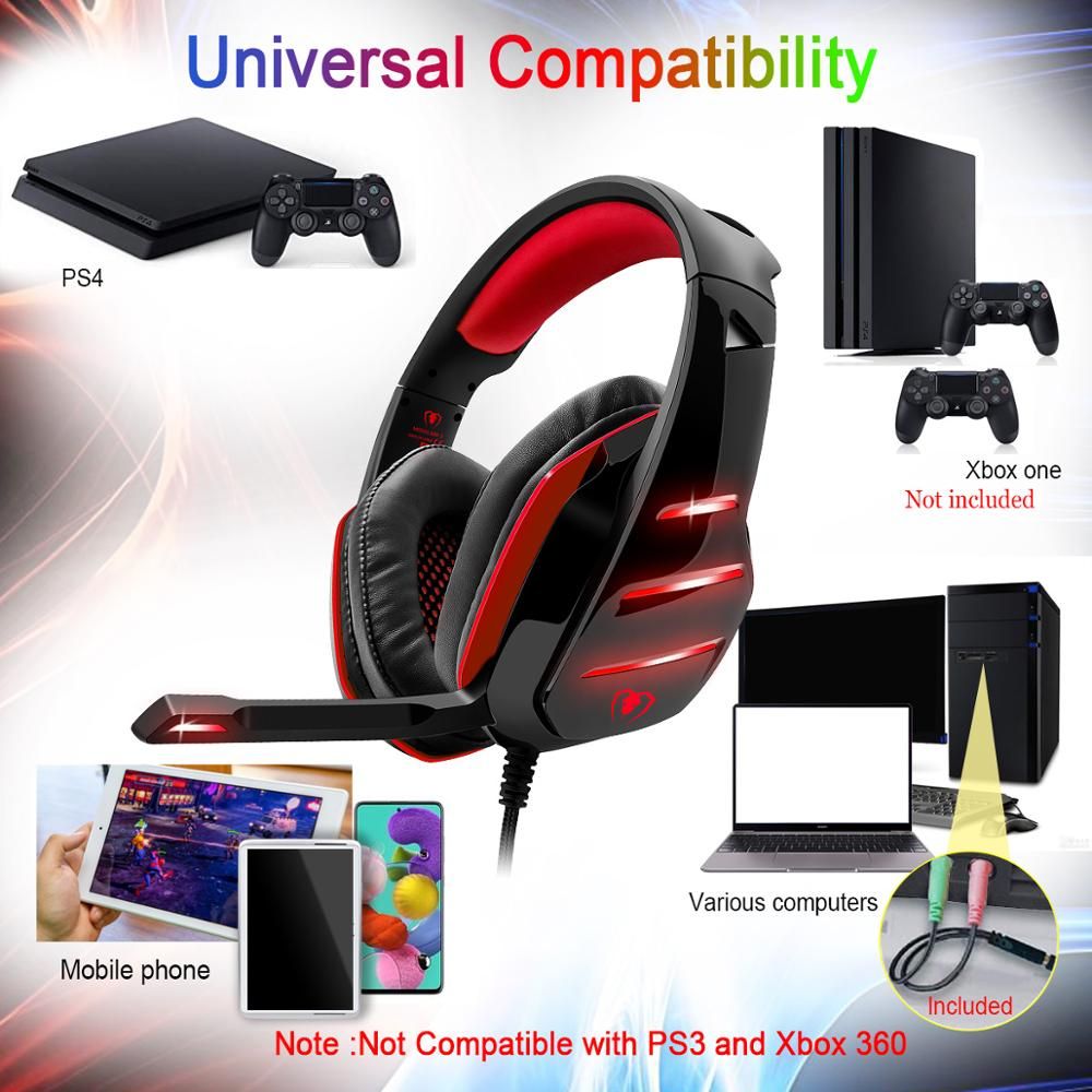 GM-3 Gaming Headset With Surround Stereo Sound With LED Lights | Hifi Media Store