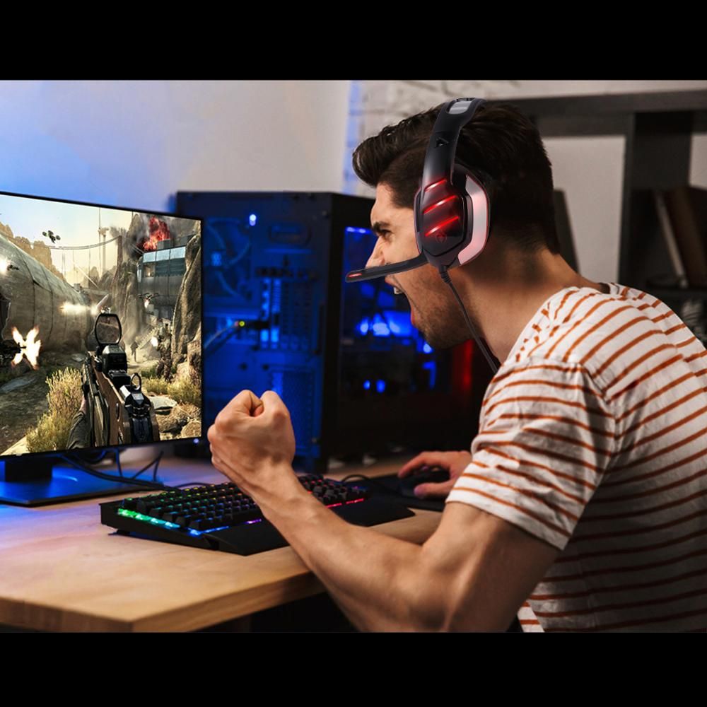 GM-3 Gaming Headset With Surround Stereo Sound With LED Lights | Hifi Media Store