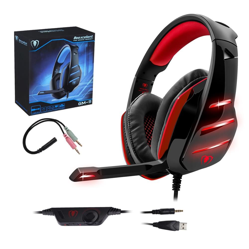 GM-3 Gaming Headset With Surround Stereo Sound With LED Lights | Hifi Media Store