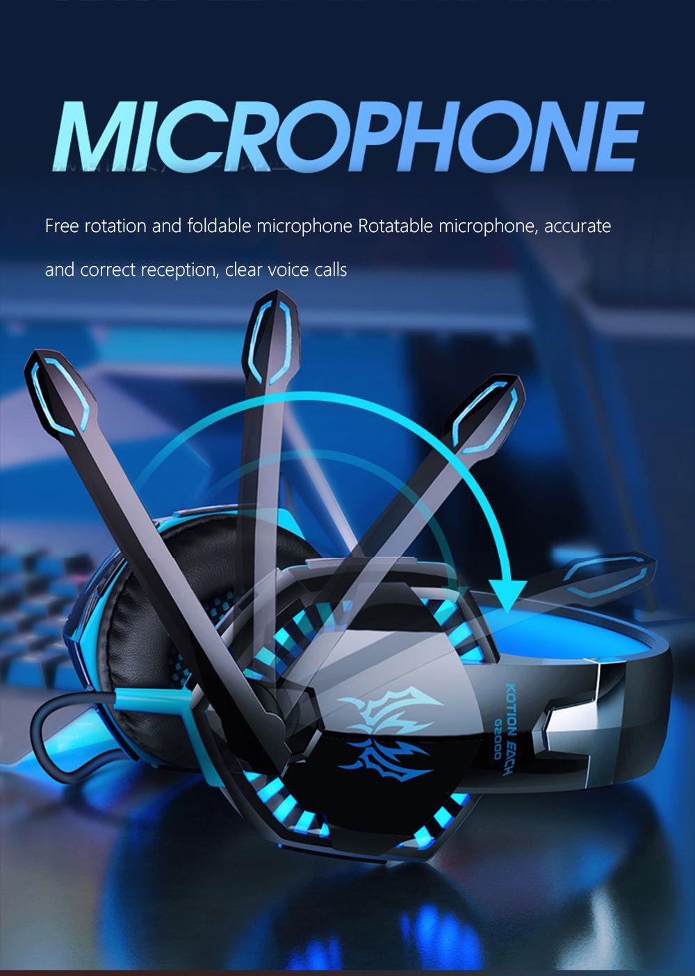 Gaming Headset Model G9000 With Deep Bass and 7.1 Surround 0 | Hifi Media Store