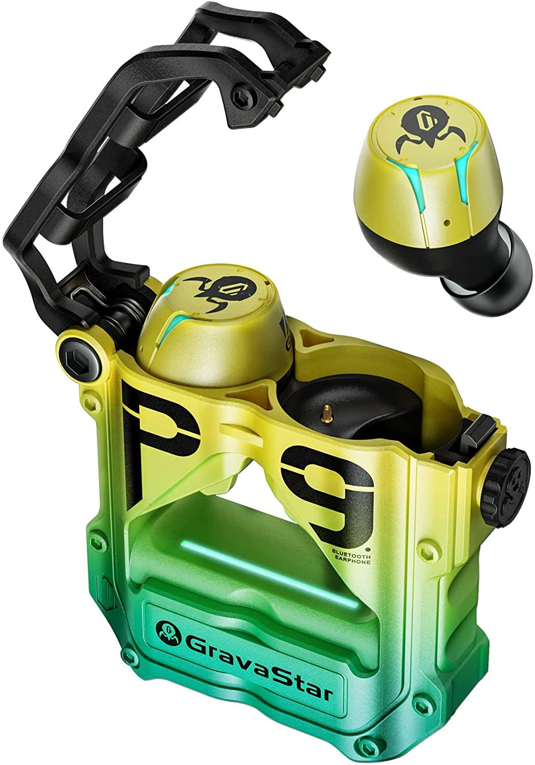 Gravastar P9 Sirius Pro Bluetooth Earbuds Green | Hifi Media Store