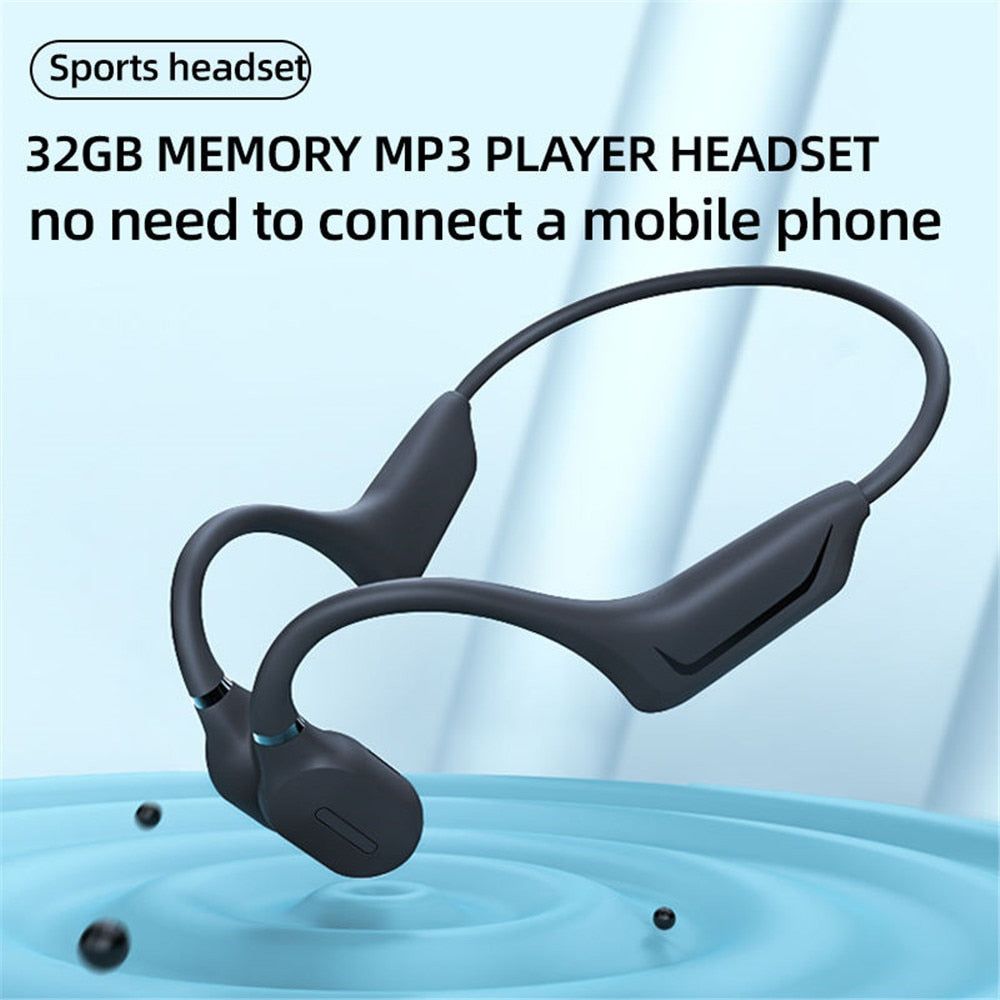 H-11 Wireless Bone Conduction Headphones with Mic and 32GB Memory | Hifi Media Store