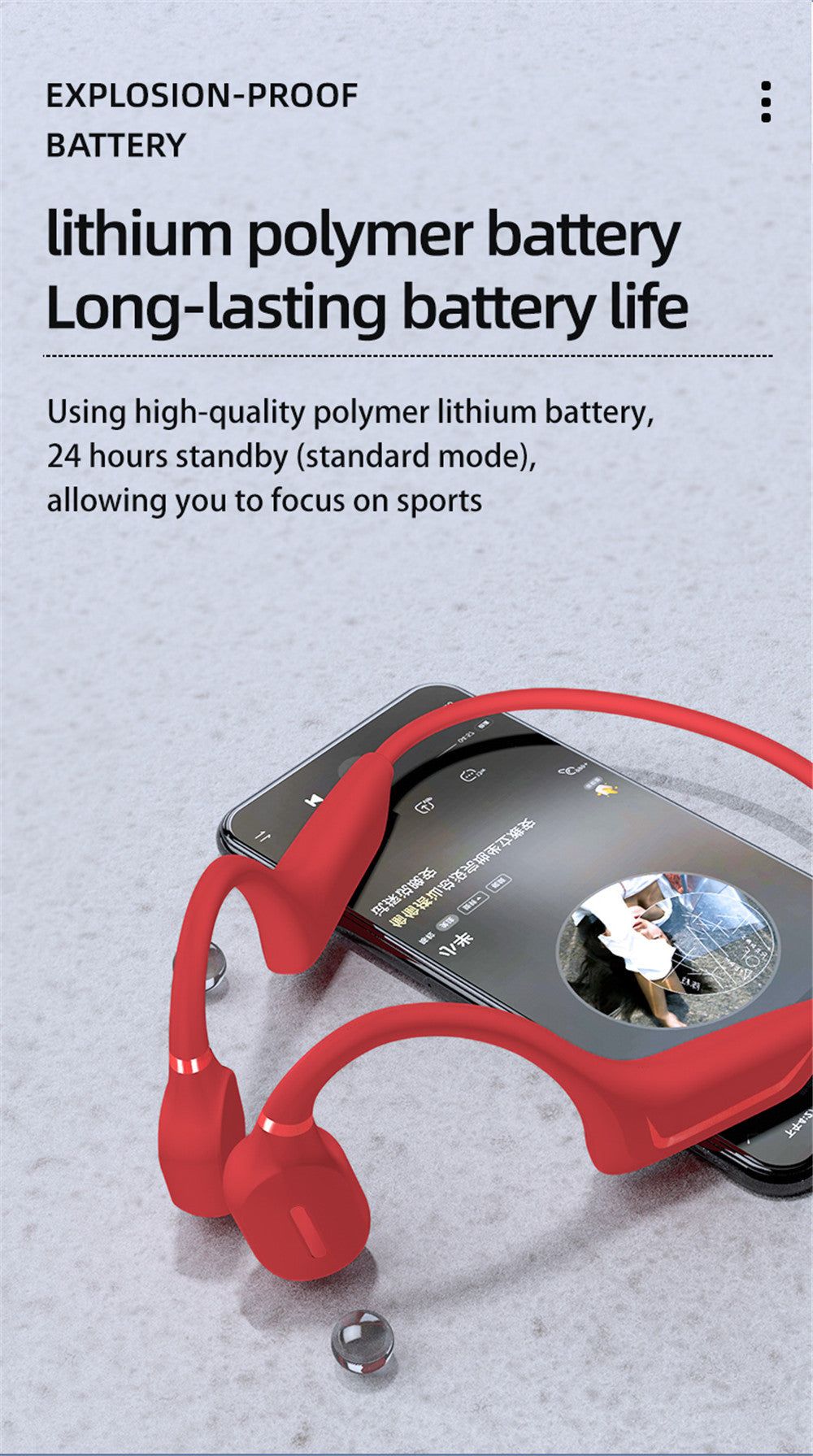 H-11 Wireless Bone Conduction Headphones with Mic and 32GB Memory | Hifi Media Store