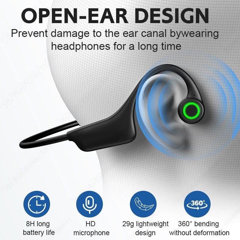 H16 Auriculares de Conducción Ósea con Micrófono Incorporado | Hifi Media Store
