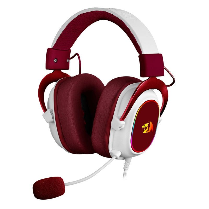 H510 Zeus X Wired Gaming Headset With RGB Lighting And 7.1 Surround For PC PS4 Red Global | Hifi Media Store