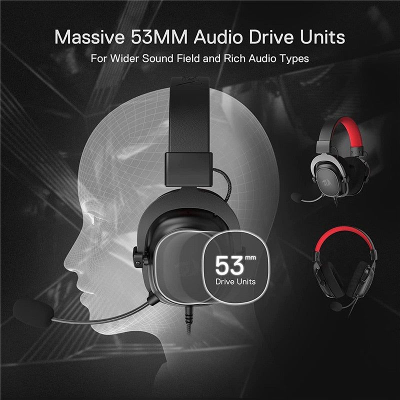 H510 Zeus X Wired Gaming Headset With RGB Lighting And 7.1 Surround For PC PS4 | Hifi Media Store