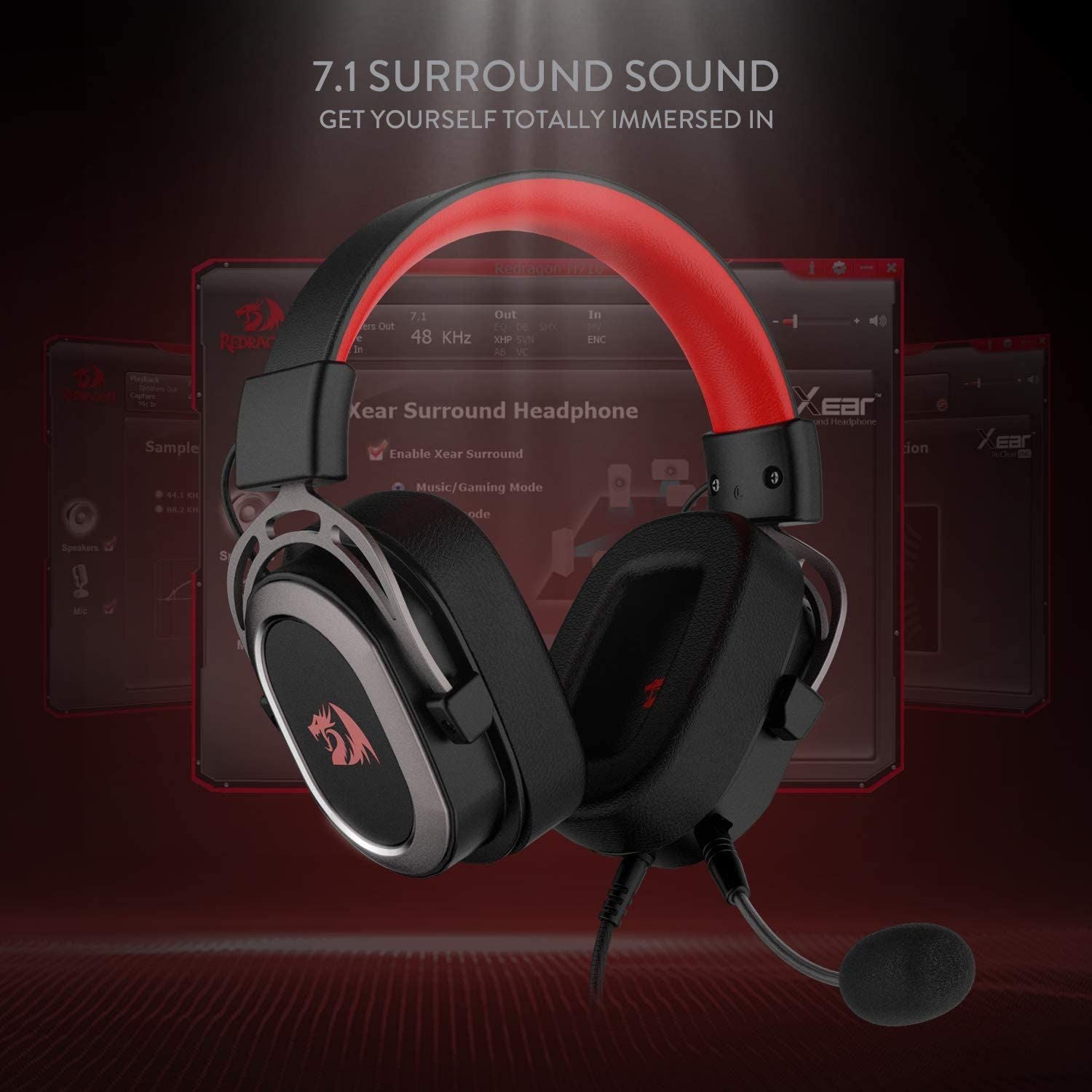 H710 Helios USB Wired Gaming Headset - 7.1 Surround Sound - 50MM Drivers | Hifi Media Store
