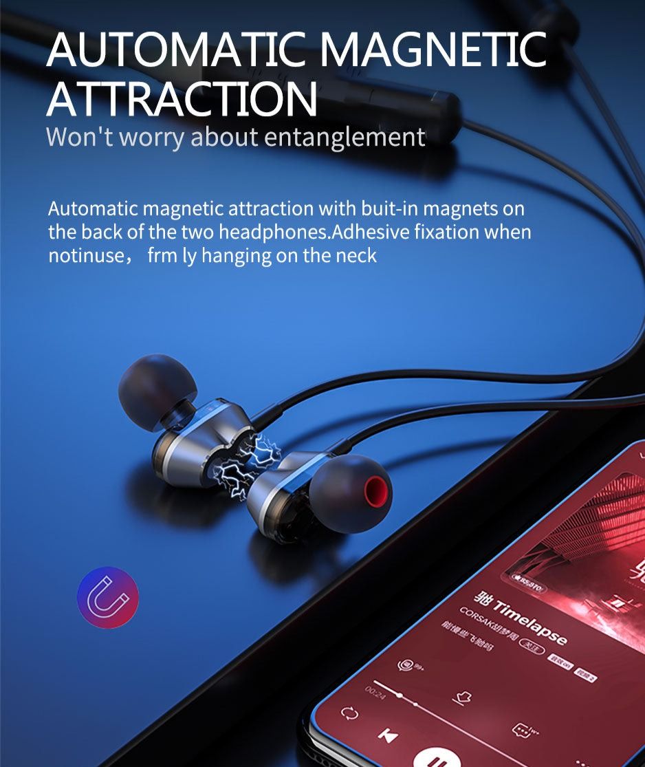 HE08 Earbuds with Neckband | Hifi Media Store