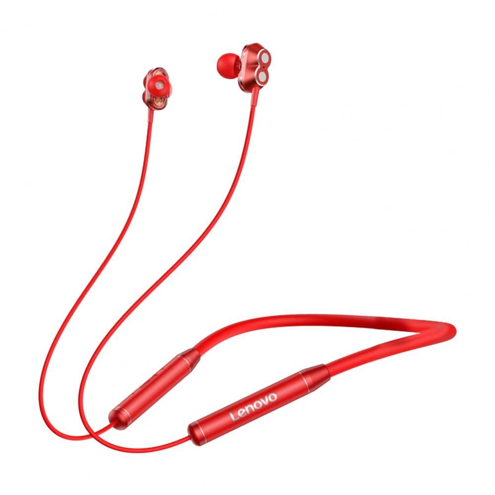 HE08 Earbuds with Neckband Red | Hifi Media Store