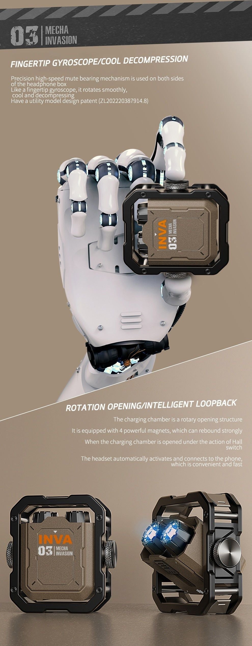 INVA-S TWS Mechanical Earbuds | Hifi Media Store