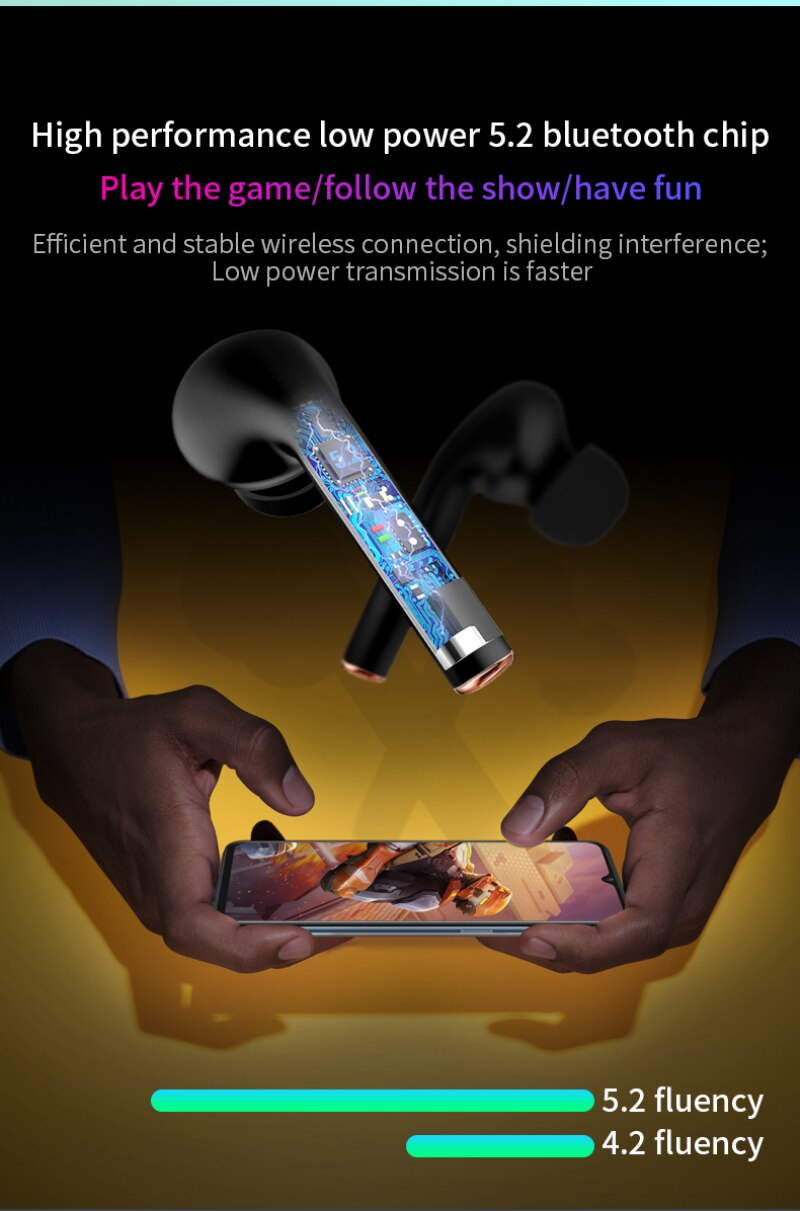 J3 Pro TWS Bluetooth Earbuds With Passive Noise Cancelling | Hifi Media Store