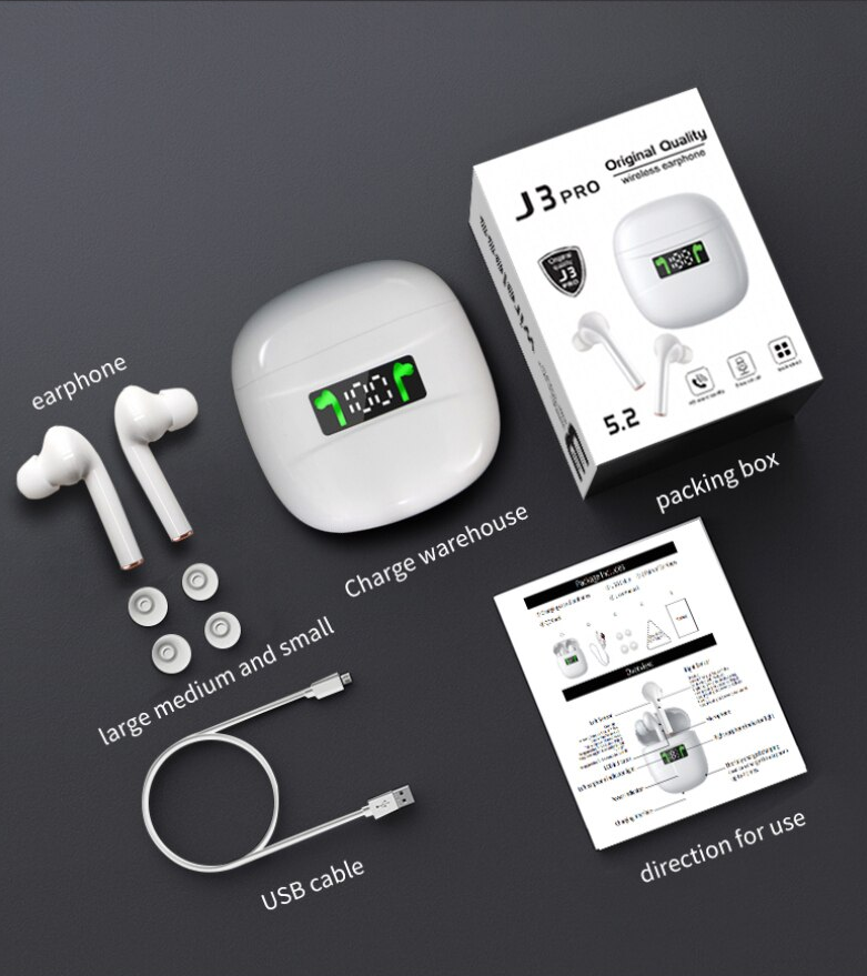 J3 Pro TWS Bluetooth Earbuds With Passive Noise Cancelling | Hifi Media Store