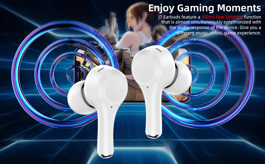 J7 Auriculares Bluetooth TWS con ENC y ANC | Hifi Media Store