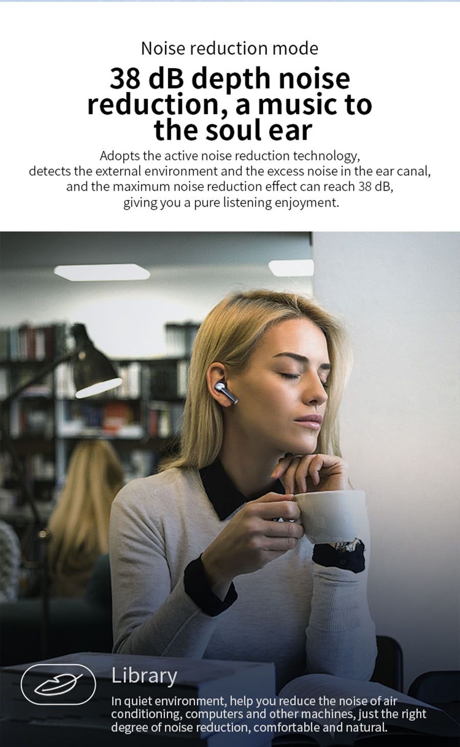 J8 TWS Bluetooth Earbuds with Active Noise Cancelling | Hifi Media Store