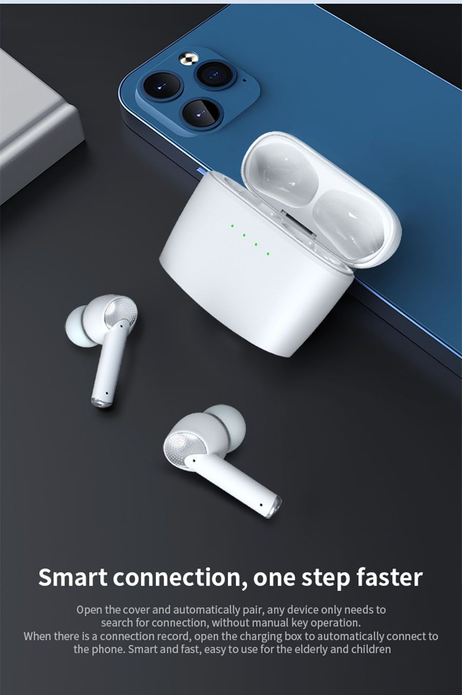 J8 TWS Bluetooth Earbuds with Active Noise Cancelling | Hifi Media Store