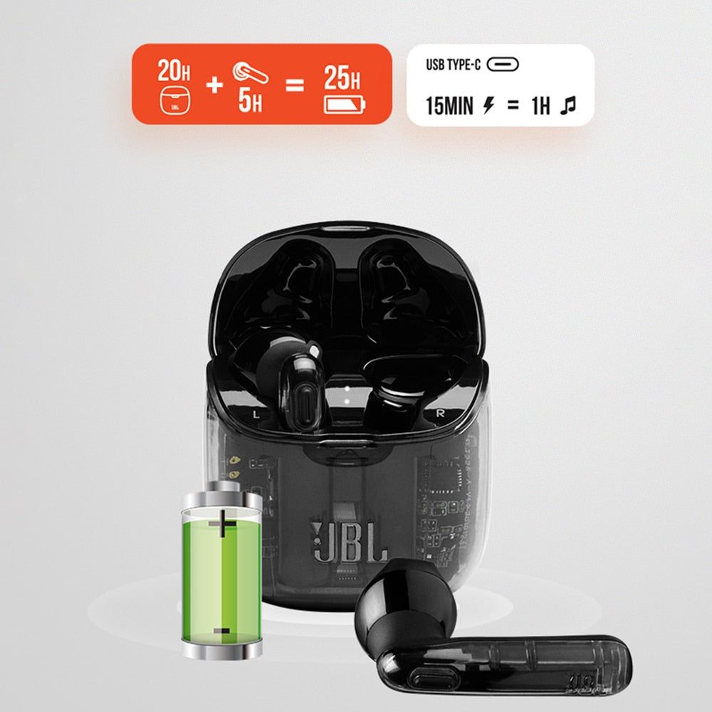 JBL TUNE 225TWS Ghost Edition Bluetooth Earbuds | Hifi Media Store