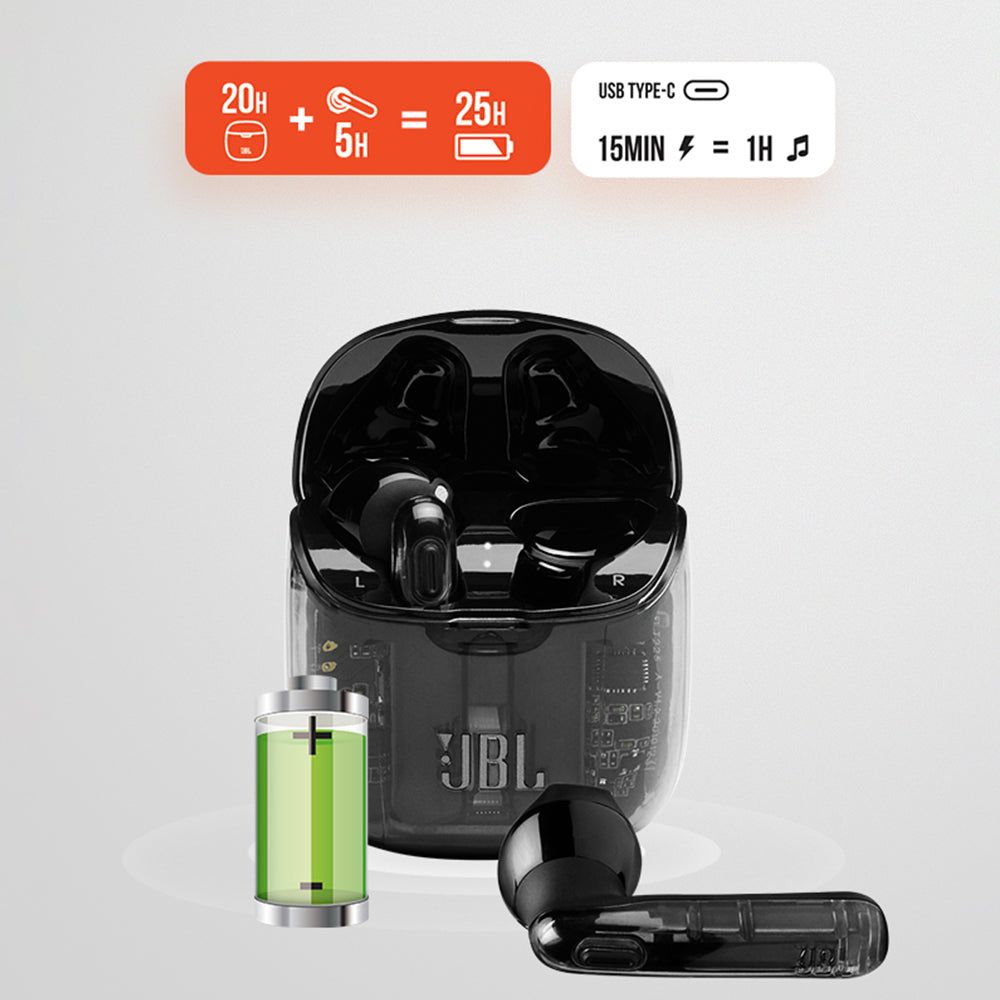JBL TUNE 225TWS Ghost Edition Bluetooth Earbuds | Hifi Media Store