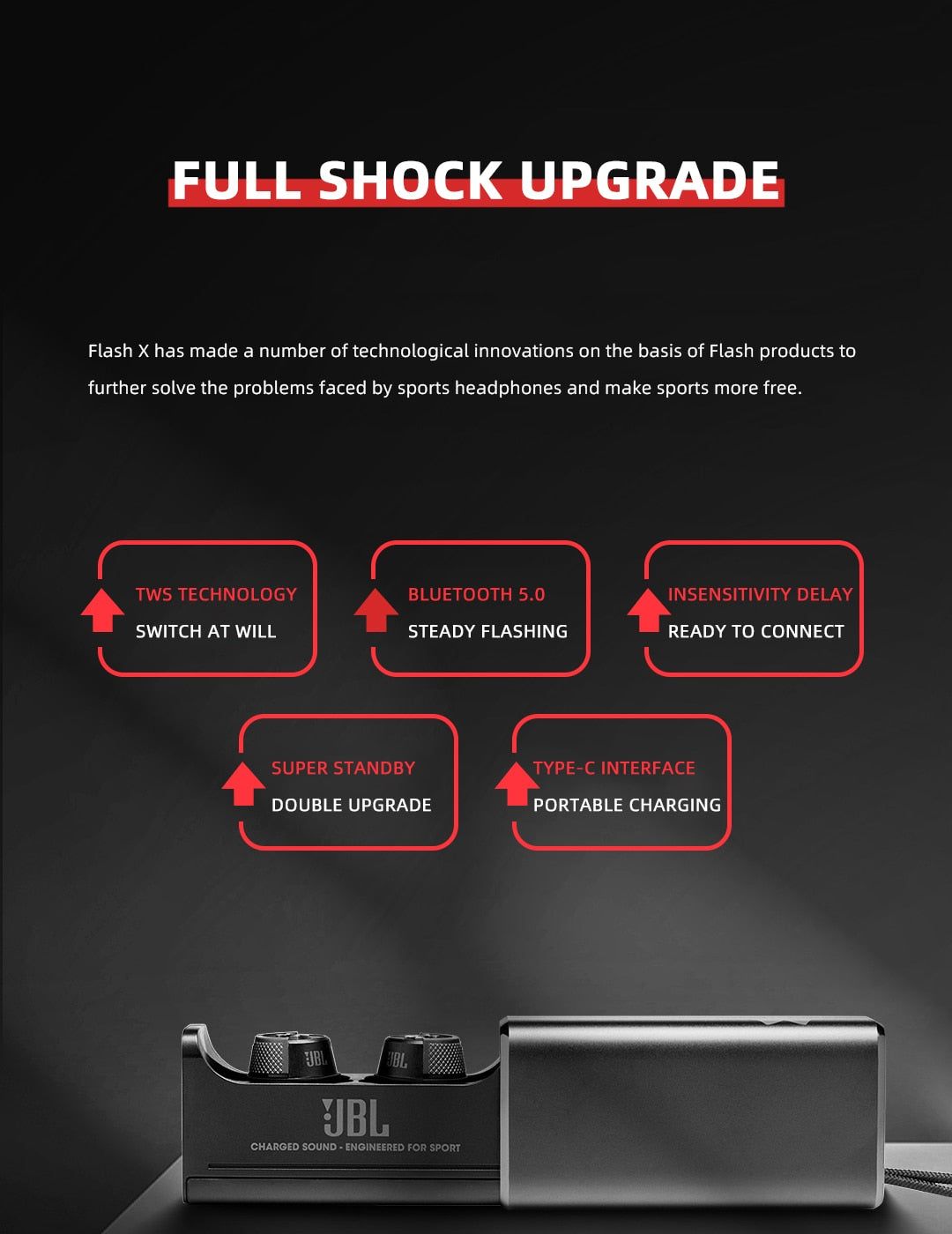 JBL UA FLASH X Wireless Earbuds | Hifi Media Store