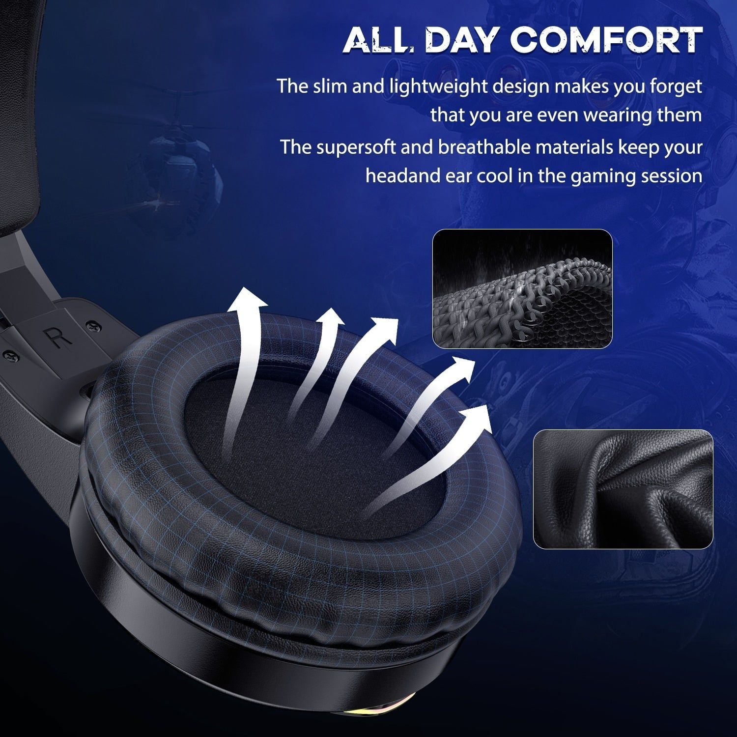 K16 Gaming Headphones with Microphone and LED Lights | Hifi Media Store