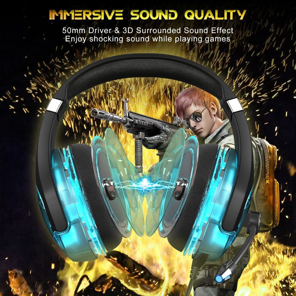 K1 Pro - Auriculares Gaming Estéreo con Luz LED | Hifi Media Store