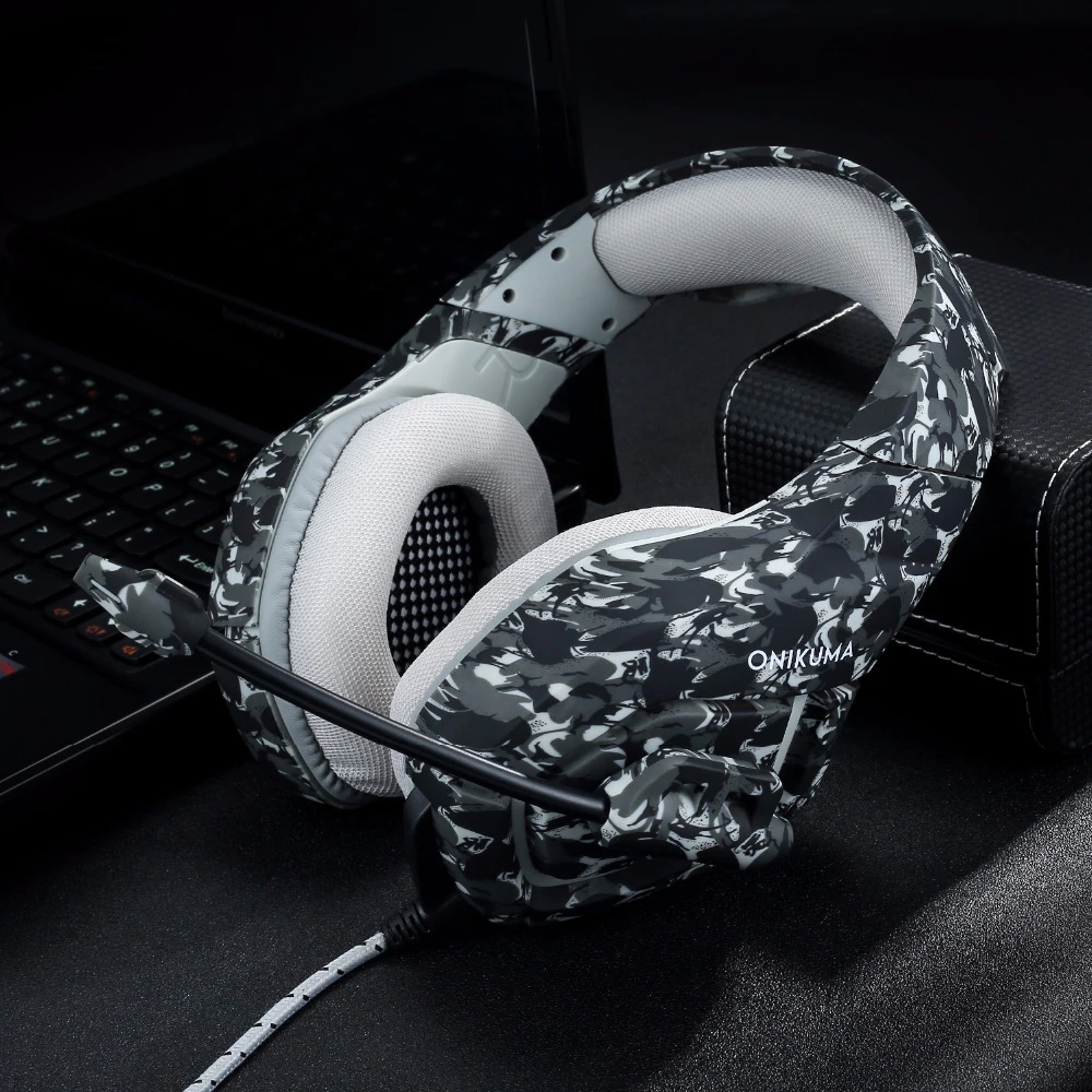 K1 Pro Camouflage Gaming Headset with LED Light | Hifi Media Store