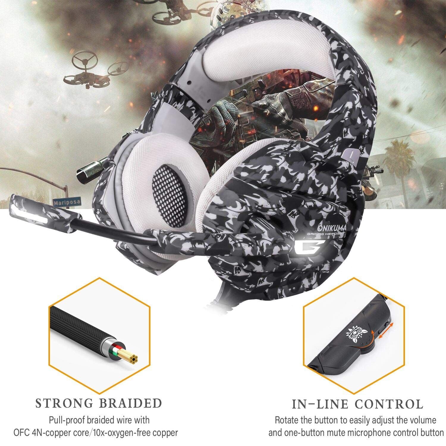K5 Gaming Headset with Microphone | Hifi Media Store