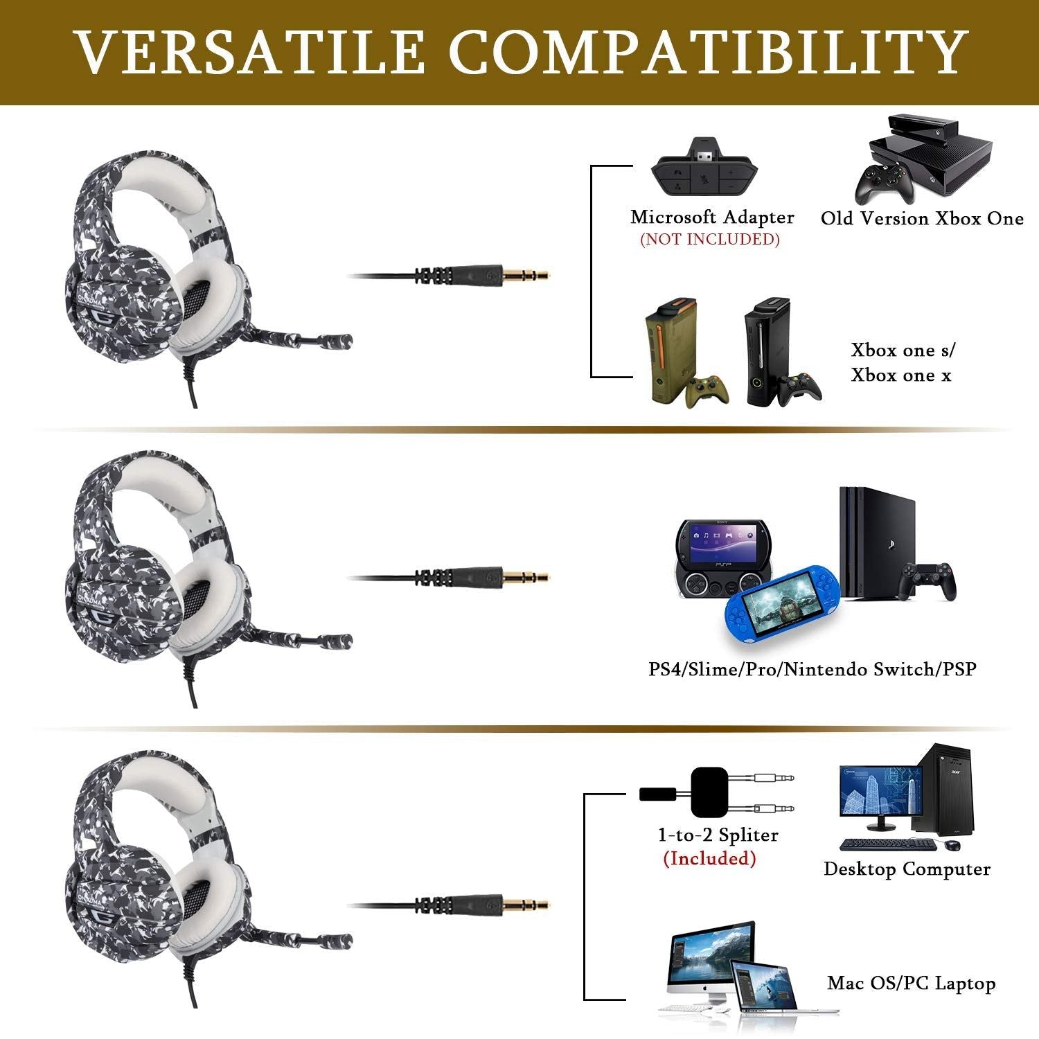 K5 Gaming Headset with Microphone | Hifi Media Store