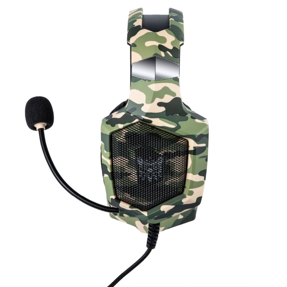 K8 Headset Camouflage Wired Stereo with LED Lights | Hifi Media Store
