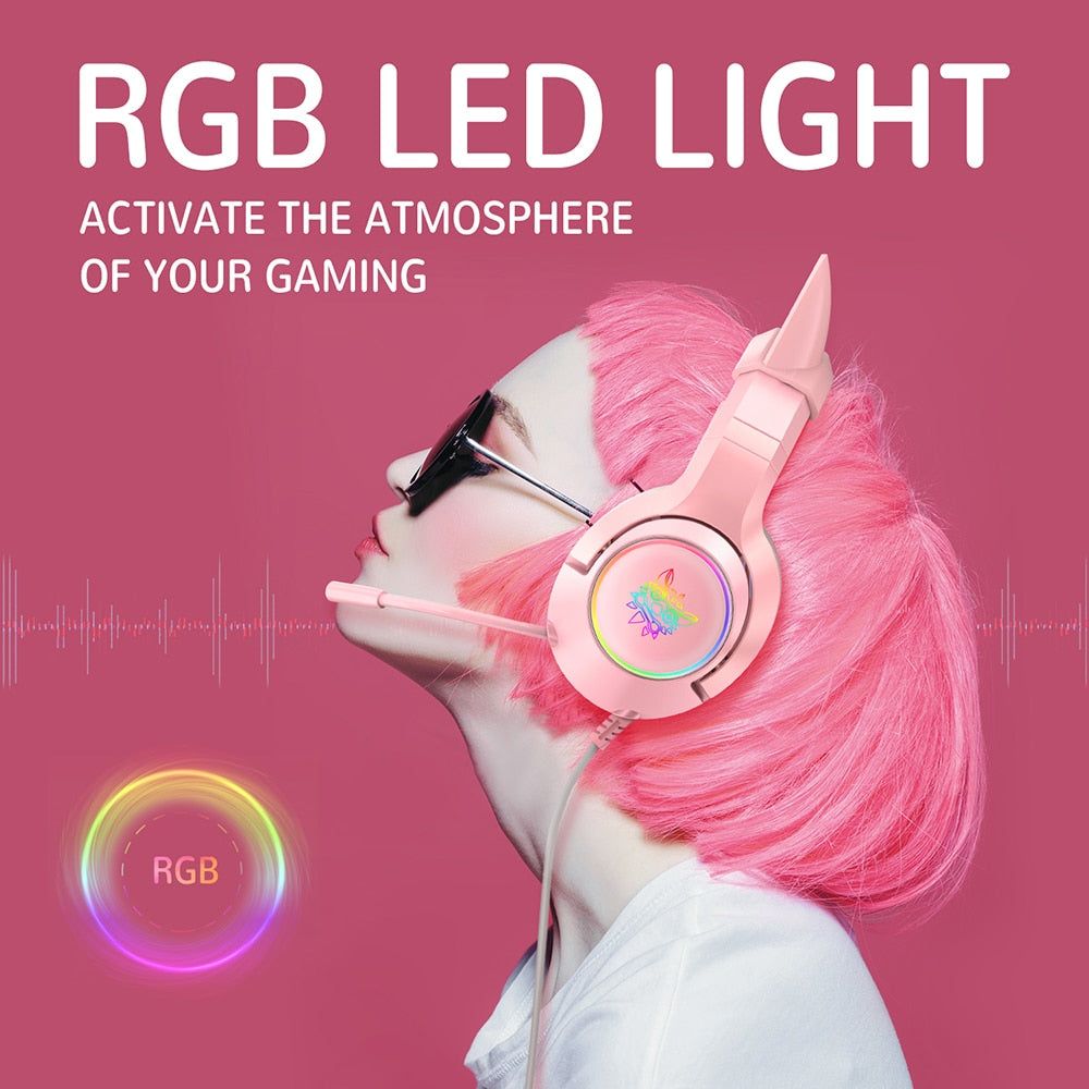 Auriculares para juegos K9 Cat con luz LED | Hifi Media Store