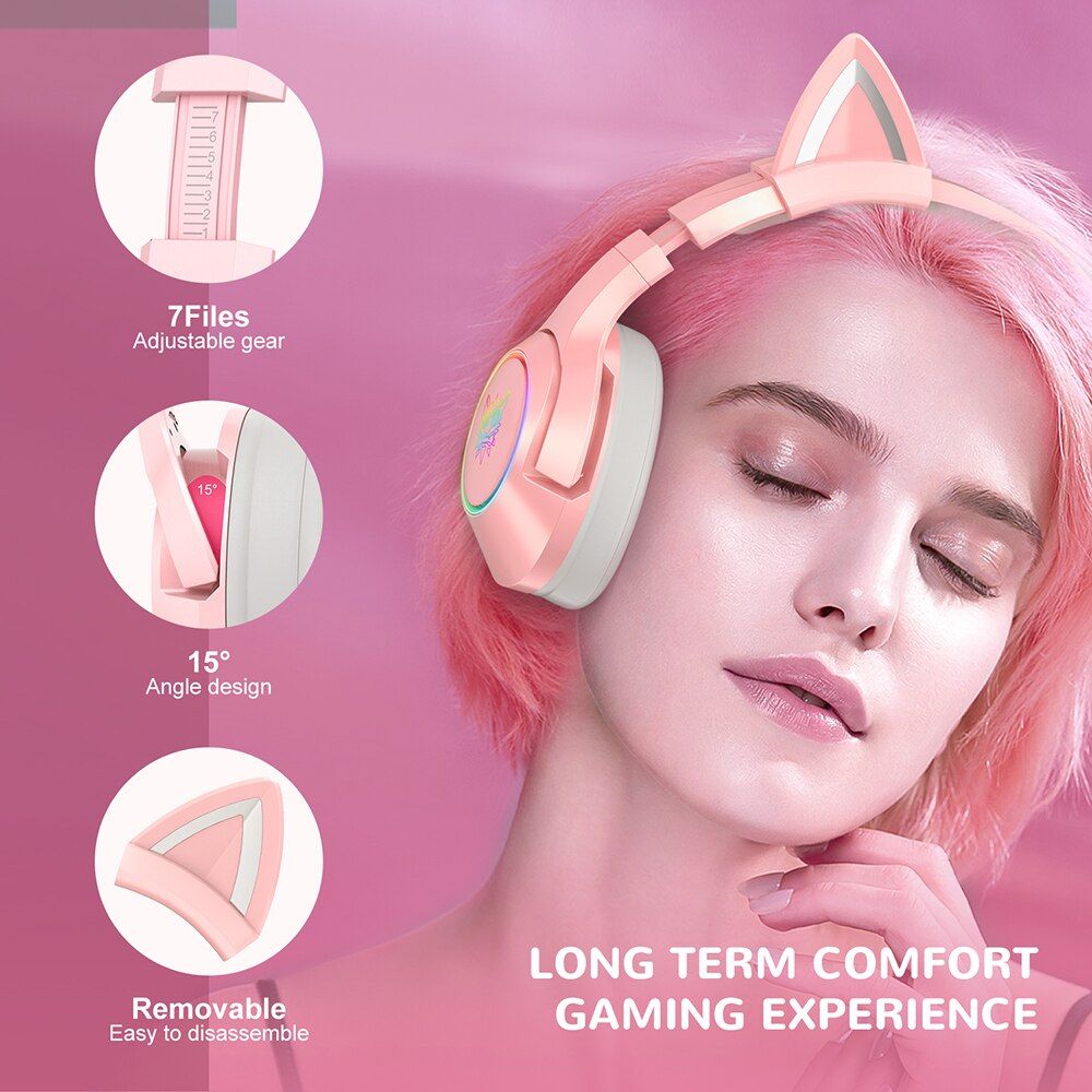 Auriculares para juegos K9 Cat con luz LED | Hifi Media Store