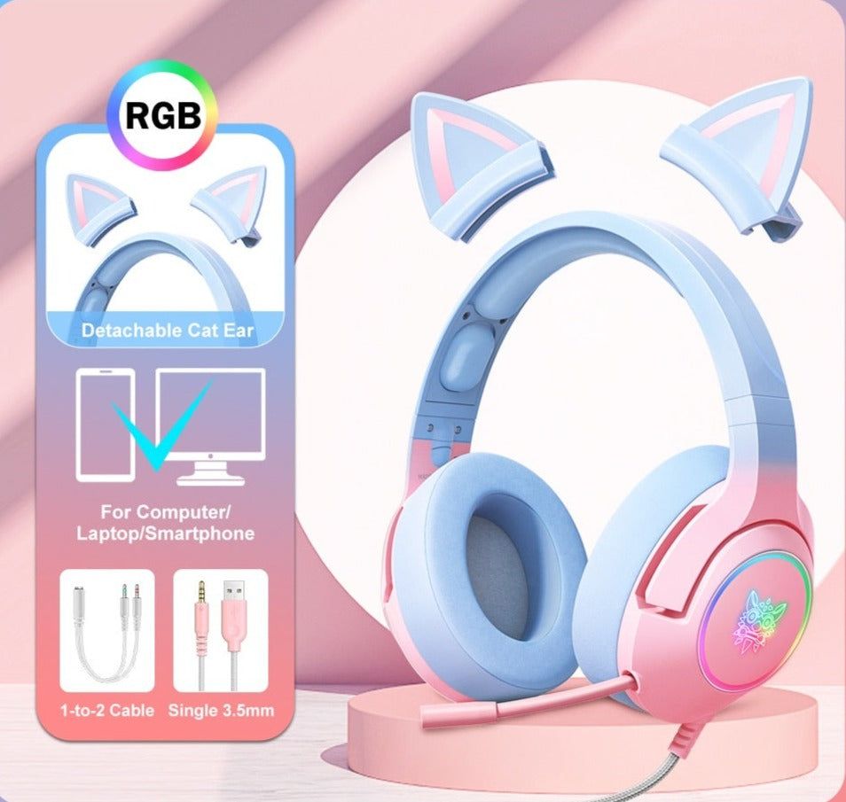Auriculares para juegos K9 Cat con luz LED K9 Gradient 3.5mm Global | Hifi Media Store