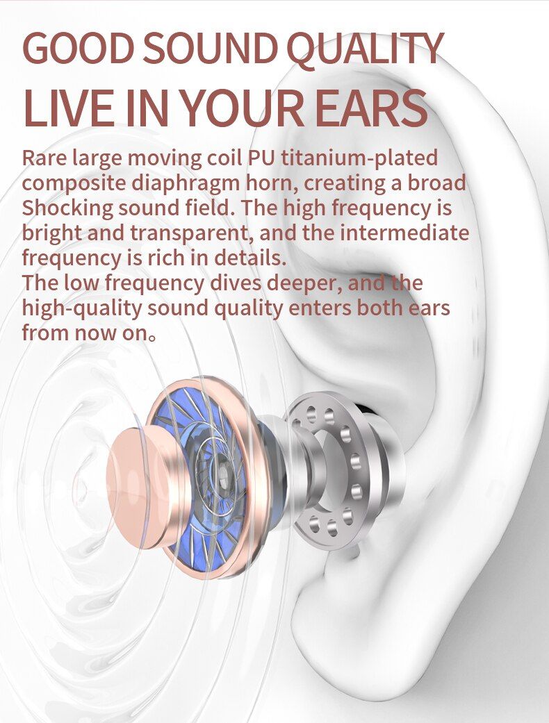 L13 TWS Bluetooth Earbuds With LED Display | Hifi Media Store