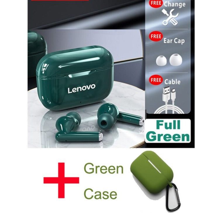 LP1 TWS Earbuds with Dual Microphone LP1 Green Case Green | Hifi Media Store