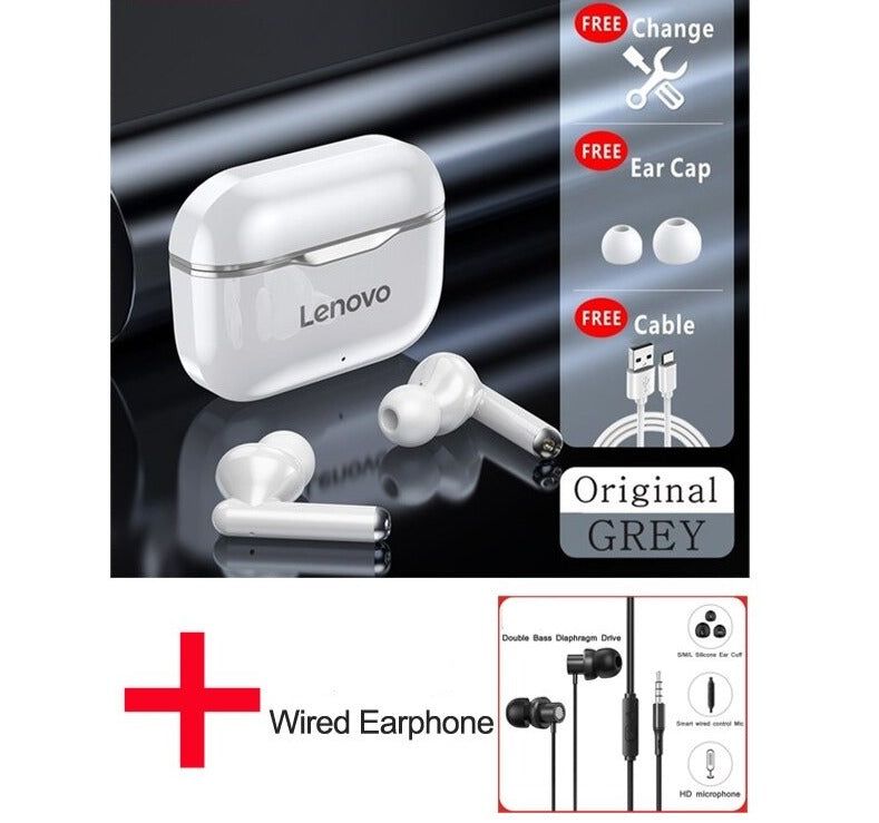 LP1 TWS Earbuds with Dual Microphone LP1 Gray and WT13 | Hifi Media Store