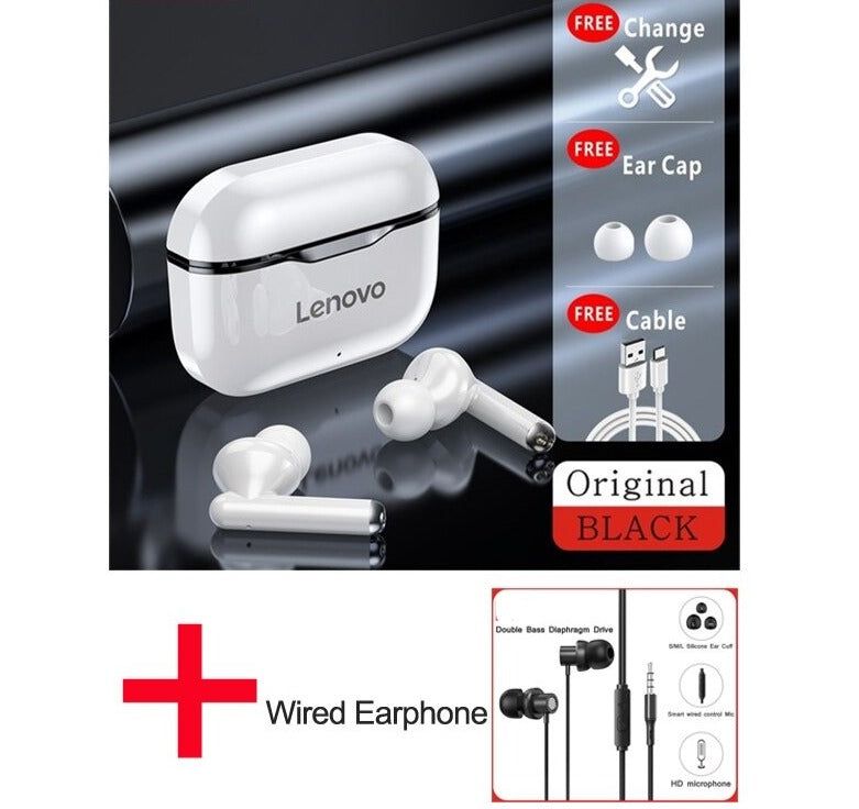 LP1 TWS Earbuds with Dual Microphone LP1 Black and WT13 | Hifi Media Store