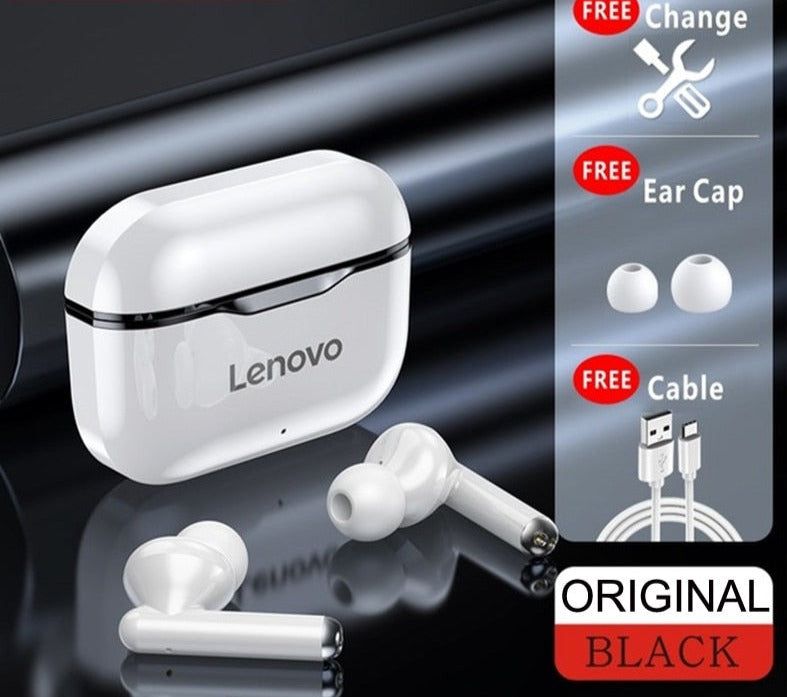 LP1 TWS Earbuds with Dual Microphone Lenovo LP1 Black | Hifi Media Store