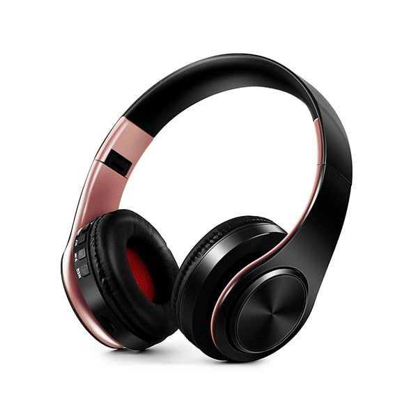 LPT660 Wireless Foldable Earphone Black Rose Gold | Hifi Media Store