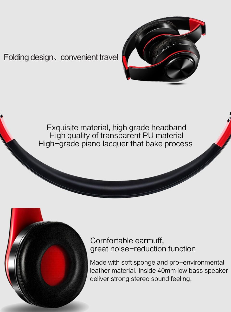 LPT660 Wireless Foldable Earphone | Hifi Media Store