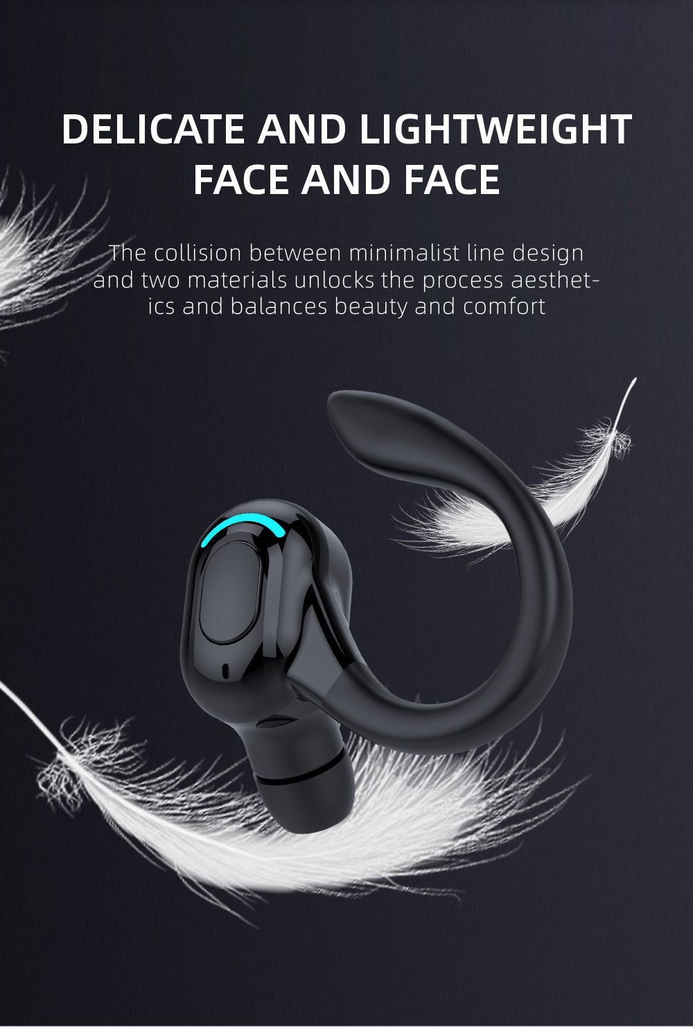 M-F8 Auricular Bluetooth con Gancho para la Oreja | Hifi Media Store