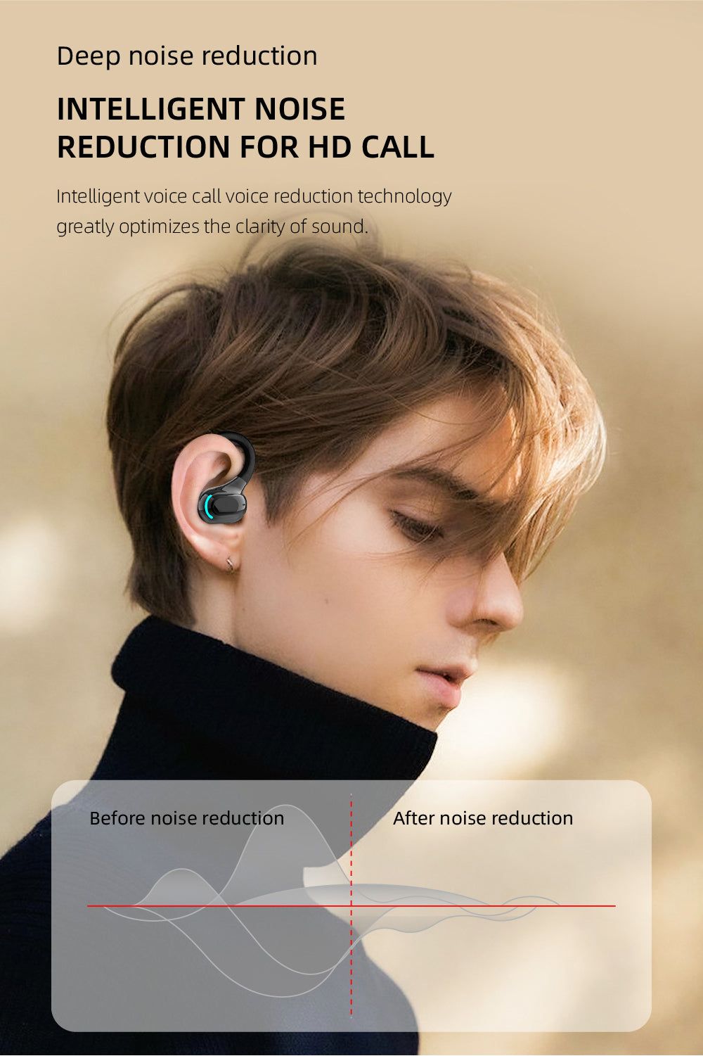 M-F8 Auricular Bluetooth con Gancho para la Oreja | Hifi Media Store