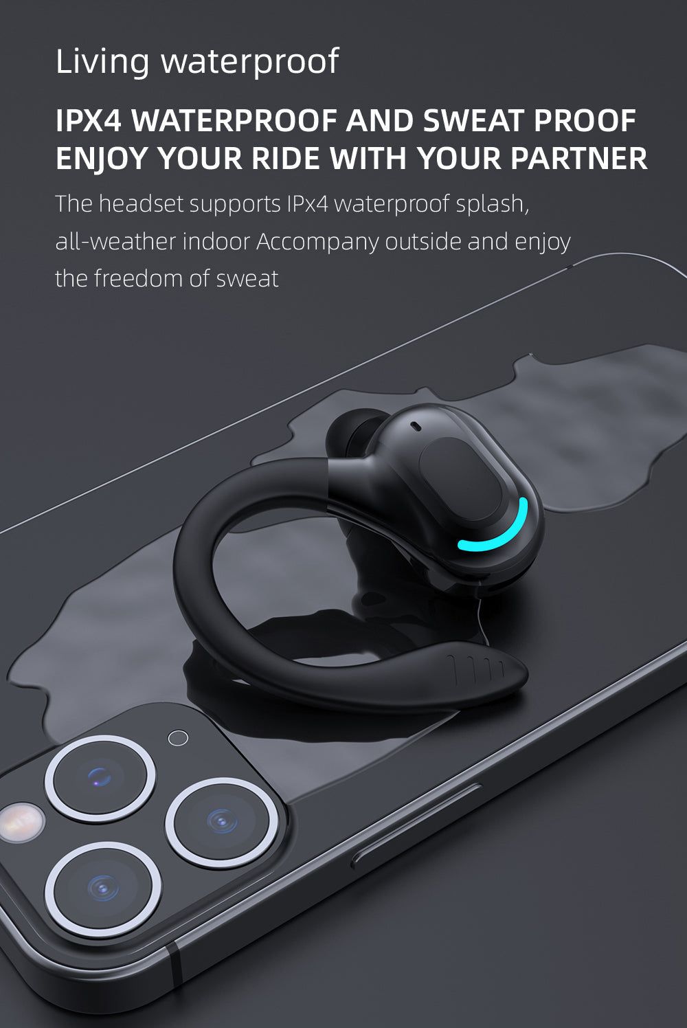 M-F8 Auricular Bluetooth con Gancho para la Oreja | Hifi Media Store