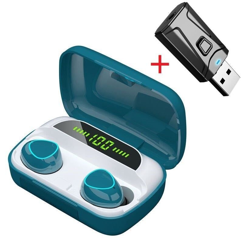 M10 TWS Earbuds With Adaptor M10 Green adaptor Global | Hifi Media Store