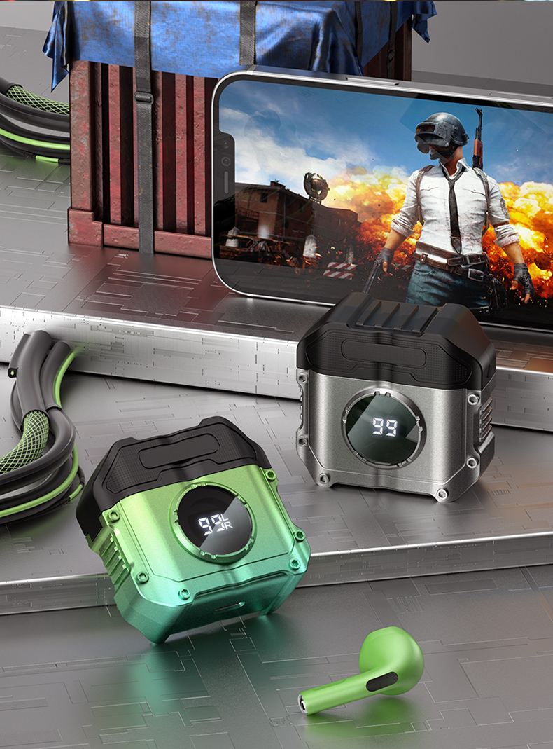 M2 Mech TWS Gaming Earbuds With Led Display | Hifi Media Store