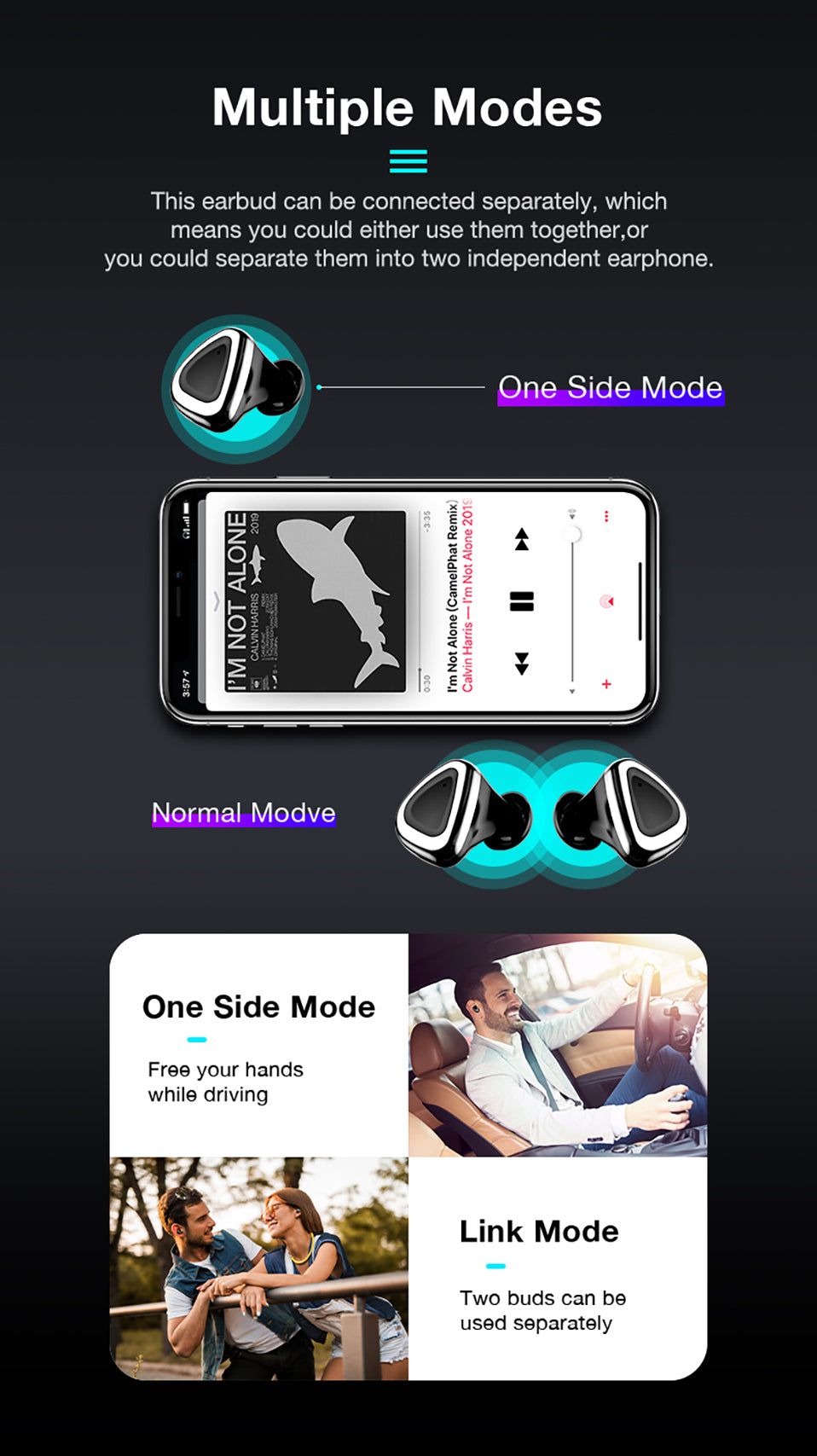 M2 TWS Earbuds with Smart Touch Control | Hifi Media Store