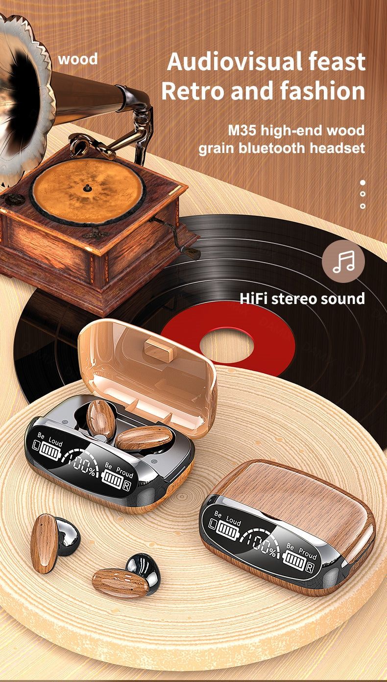 M35 - Auriculares con Efecto Madera | Hifi Media Store