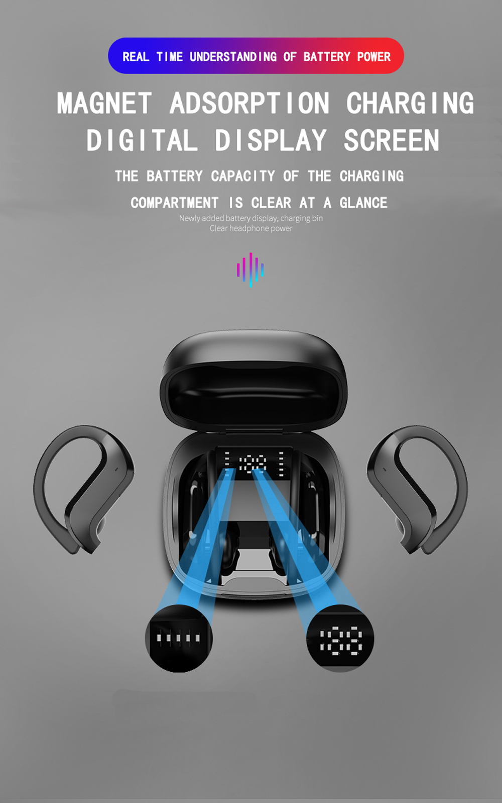 MD03 - Auriculares Deportivos Bluetooth con Gancho Para La Oreja | Hifi Media Store