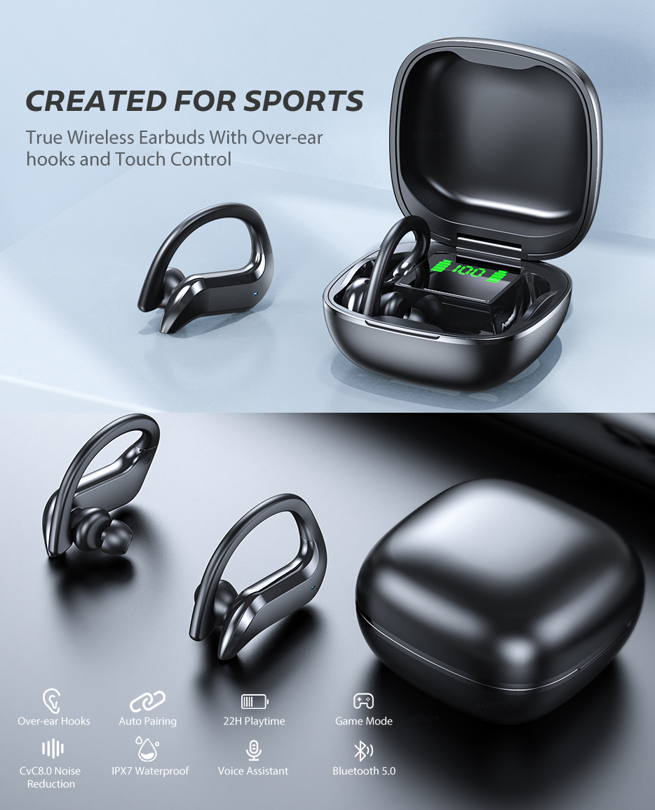 MD03 - Auriculares Deportivos Bluetooth con Gancho Para La Oreja | Hifi Media Store