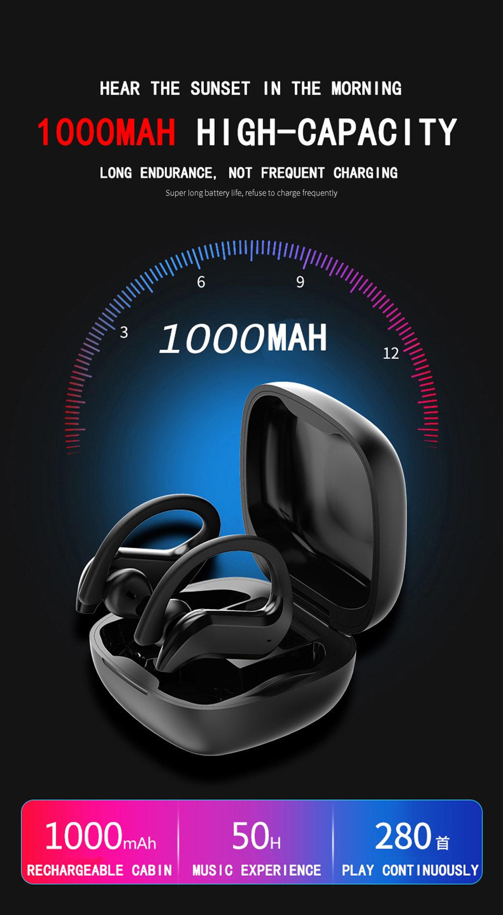 MD03 - Auriculares Deportivos Bluetooth con Gancho Para La Oreja | Hifi Media Store
