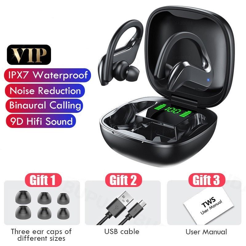 MD03 - Auriculares Deportivos Bluetooth con Gancho Para La Oreja Default Title | Hifi Media Store